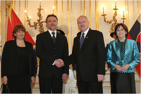 President of the Republic of Macedonia Branko Crvenkovski pays official visit to the Slovak Republic