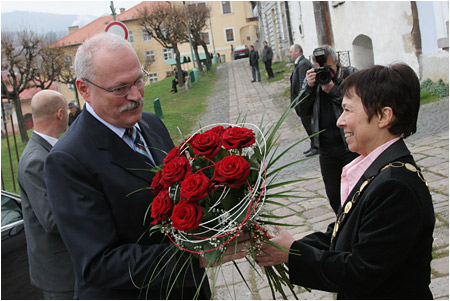 Prezident SR Ivan Gaparovi navtvil Kremnicu