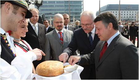 The King of Jordan pays the first visit in its history to Slovakia