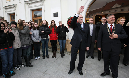 Prezident SR Ivan Gaparovi navtvil Skalicu