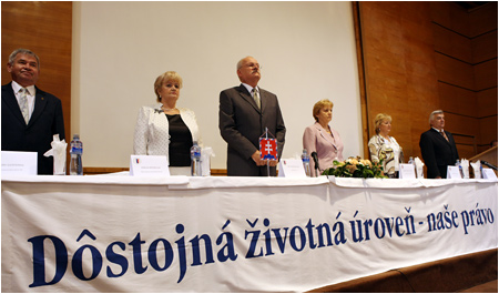 Prezident SR na V. zjazde Slovenskho odborovho zvzu kultry 