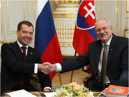 President of Russian Federation Dmitry Medvedev Pays Official Visit to Slovakia