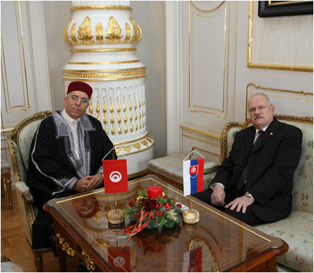 Prezident SR Ivan Gaparovi prijal vevyslanca Tuniskej republiky 