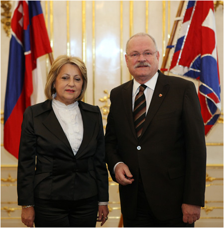 President Ivan Gaparovi received Slavica uki Dejanovi, incumbent President of the National Assembly of Serbia