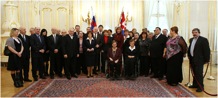 Prezident SR s manelkou sa stretol so zstupcami Slovenskej humanitnej rady