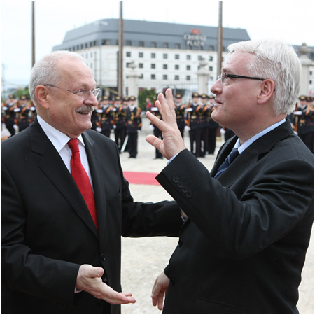 Chorvtsky prezident Josipovi na oficilnej nvteve Slovenskej republiky