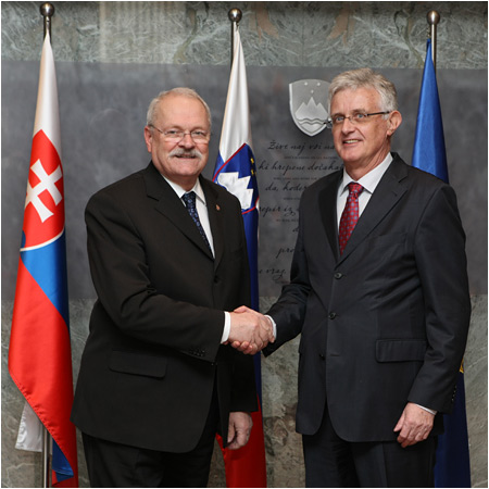 Ivan Gaparovi Holds Talks with the Highest Slovenian Representatives during his Visit to the Republic of Slovenia 