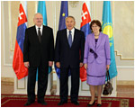 Prezident SR Ivan Gaparovi rokoval s prezidentom Kazaskej republiky