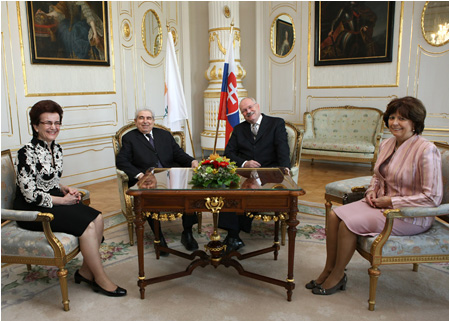 Cypriot President Christofias Pays an Official Visit to the Slovak Republic