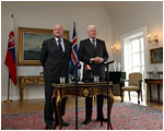 Prezident SR Ivan Gaparovi na oficilnej nvteve Islandu