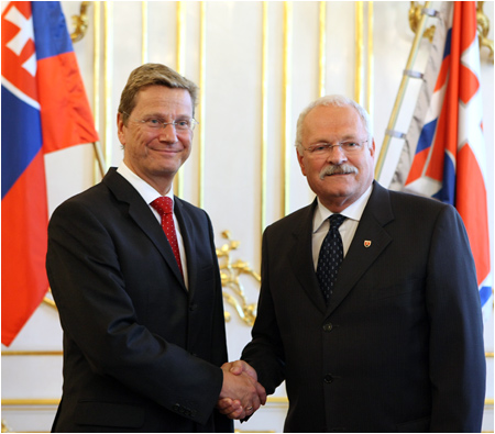 Slovak President Meets German Minister of Foreign Affairs