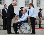 Paralympionici zloili sub prezidentovi Ivanovi Gaparoviovi 