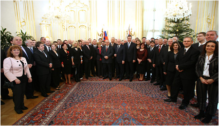 Prezident SR Ivan Gaparovi sa stretol s predstavitemi Zdruenia miest a obc Slovenska