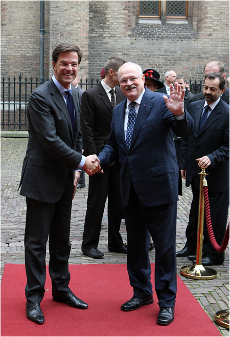Ivan Gaparovi hovoril s predsedom holandskej vldy