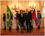 Prezident SR Ivan Gaparovi prijal vevyslankyu Brazlie