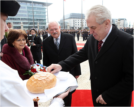 New Czech President Milo Zeman Pays an Official Visit to Slovakia