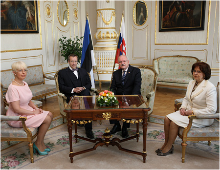 Prezident Estnskej republiky na oficilnej nvteve Slovenska