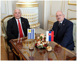 Prezident SR Ivan Gaparovi prijal vevyslanca Uruguajskej vchodnej republiky