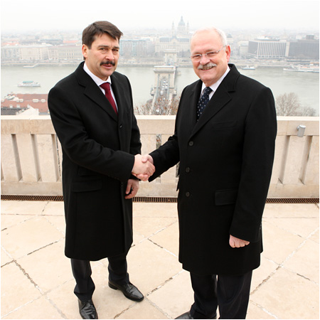 Ivan Gaparovi rokoval v Budapeti s maarskm prezidentom Jnosom derom