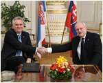 Prezident Srbskej republiky Tomislav Nikoli na oficilnej nvteve Slovenskej republiky