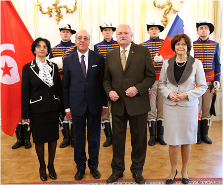 Prezident SR Ivan Gaparovi prijal vevyslanca Tuniskej republiky