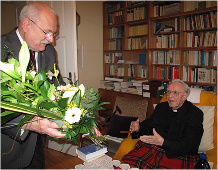Prezident SR Ivan Gaparovi sa stretol s kardinlom Jnom Chryzostomom Korcom a nitrianskym biskupom Viliamom Judkom