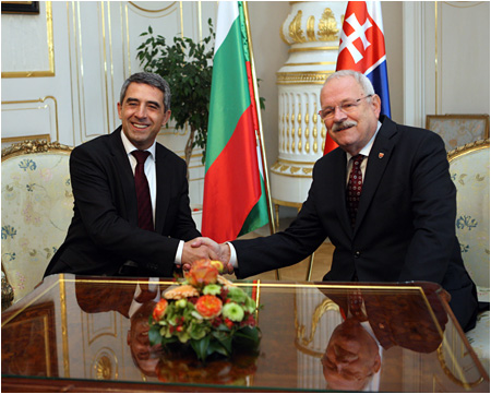 Bulgarian President Plevneliev Pays an Official Visit to Slovakia