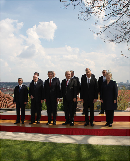 Slovak President Ivan Gaparovi at the mini-summit marking the 5th anniversary of Eastern Partnership
