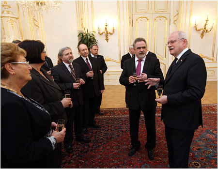 Prezident Ivan Gaparovi prijal predstaviteov Konfedercie odborovch zvzov