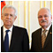 Prezident SR Ivan Gaparovi prijal v Prezidentskom palci Maria Montiho 