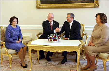 Slovak President Ivan Gaparovi Pays His Last Official Visit to Poland
