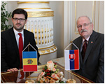 Prezident SR Ivan Gaparovi prijal vevyslanca Moldavskej republiky 
