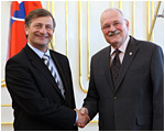 Prezident SR prijal slovinskho podpredsedu vldy Karla Erjaveca
