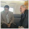 Official visit to Portugal President H.E. I. Gaparovi in the airplane with a football star of Portugal TU 154 M 24 October 2005 [new window]