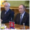 Reception of the representatives of the International Ice Hockey Federation (IIHF), Kimmo LEINNONEN and Frederico SAVIOZZI, Bratislava, the Presidential Palace 7 October 2005 [new window]