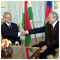 Official visit to Slovakia of President of the Republic of Hungary Lszl SLYOM  with his wife  Erszbet Talks of the Presidents and the delegations of Slovakia and Hungary Bratislava Presidential Palace 8 December 2005 [new window]