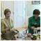 First ladies of the USA and the SR, Grassalkovich palace, Bratislava - 24.2.2005 [new window]