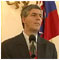 Reception of acting Speaker of the National Council of the Slovak Republic Bla BUGR by President of the Slovak Republic H. E. Ivan Gaparovi Bratislava Presidential Palace 30 June 2006 [new window]