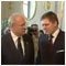 Reception of  SMER-SD leader Rbert FICO, charged with negotiations on constituting a new government of the Slovak Republic following the 2006 parliamentary elections Bratislava Presidential Palace 30 June 2006 [new window]