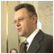 Part 2. - Minister of Defence of the Slovak Republic Juraj  Lika presenting the letter of resignation to President of the Slovak Republic H. E. I. Gaparovi Bratislava Presidential Palace - 27 January 2006 [new window]