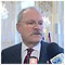 President H. E. I. Gaparovi on signing the Treaty of Application of Reservations of Conscience Bratislava Presidential Palace 2 February 2006 [new window]
