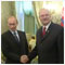 Official visit to the Russian Federation Moscow Kremel Green Hall of Guests Meeting of President of the Slovak Republic H. E. Ivan Gaparovi with President of the Russian Federation H. E.  Vladimir PUTIN 7 November 2006 [new window]