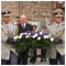 Laying a wreath of tribute and acknowledgement at the Holocaust Memorial Bratislava 9 September 2007 [new window]