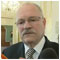 President H. E. I. Gaparovi referring to the extension of the wide-gauge railway track from Eastern Slovakia up to Bratislava with a link to Vienna Bratislava Presidential Palace 11 May 2007 [new window]