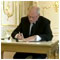 Part 1 - Signing the instrument of ratification of the Lisbon Treaty in the presence of Prime Minister Rbert FICO Bratislava Presidential Palace 12 May 2008 [new window]