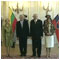 Official visit of President of the Republic of Lithuania H. E. Valdas ADAMKUS with his wife Alma ADAMKIENE Meeting of the presidential couples Bratislava Presidential Palace 10 June 2008 [new window]