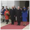 Official visit of His Majesty King HARALD V of Norway and Her Majesty Queen SONJA of Norway Official welcome ceremony Bratislava Presidential Palace 26 October 2010 [new window]