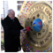 Official visit to HUNGARY - GDLL - Hitting the WORLD PEACE GONG 20 February 2013 [new window]