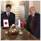 Prijatie vevyslanca Japonska J. E. Akira TAKAMATSU na zver diplomatickej misie na Slovensku - Bratislava Prezidentsk palc 23. 10. 2013 [nov okno]