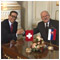 Ambassador of the SWISS CONFEDERATION H. E. Christian FOTSCH received by the President on the occasion of the end of his diplomatic mission to Slovakia - Bratislava Presidential Palace 20 January 2014 [new window]